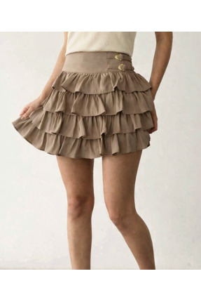 pickkupp Fırfırlı Şortlu Mini Etek