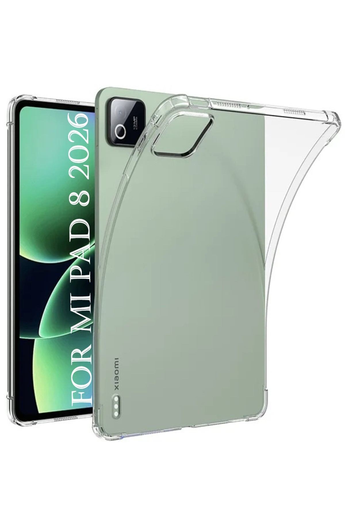 TEKNETSTORE Xiaom i Pad 8 Pro 11.2'' Inç Kılıf Şeffaf Silikon Köşe