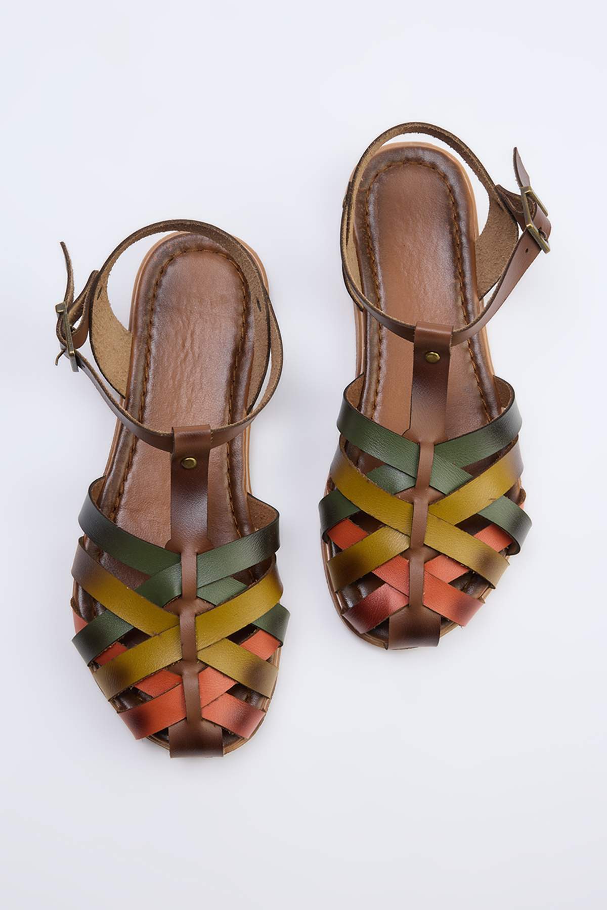 TRENDYOL SHOES Braune Damensandalen TAKSS26SD00023