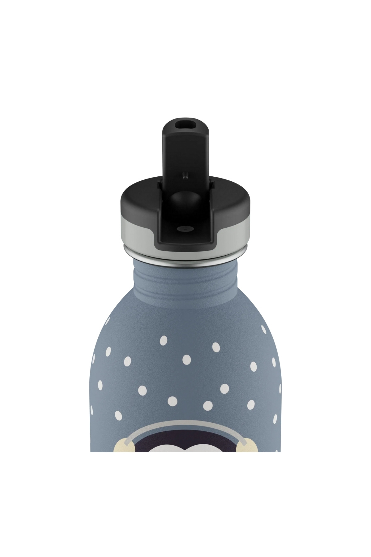 24Bottles Kids Bottle Happy Penguin Paslanmaz Çelik Çocuk Su Matarası 250 ml fotoğrafı 3 (önizleme)