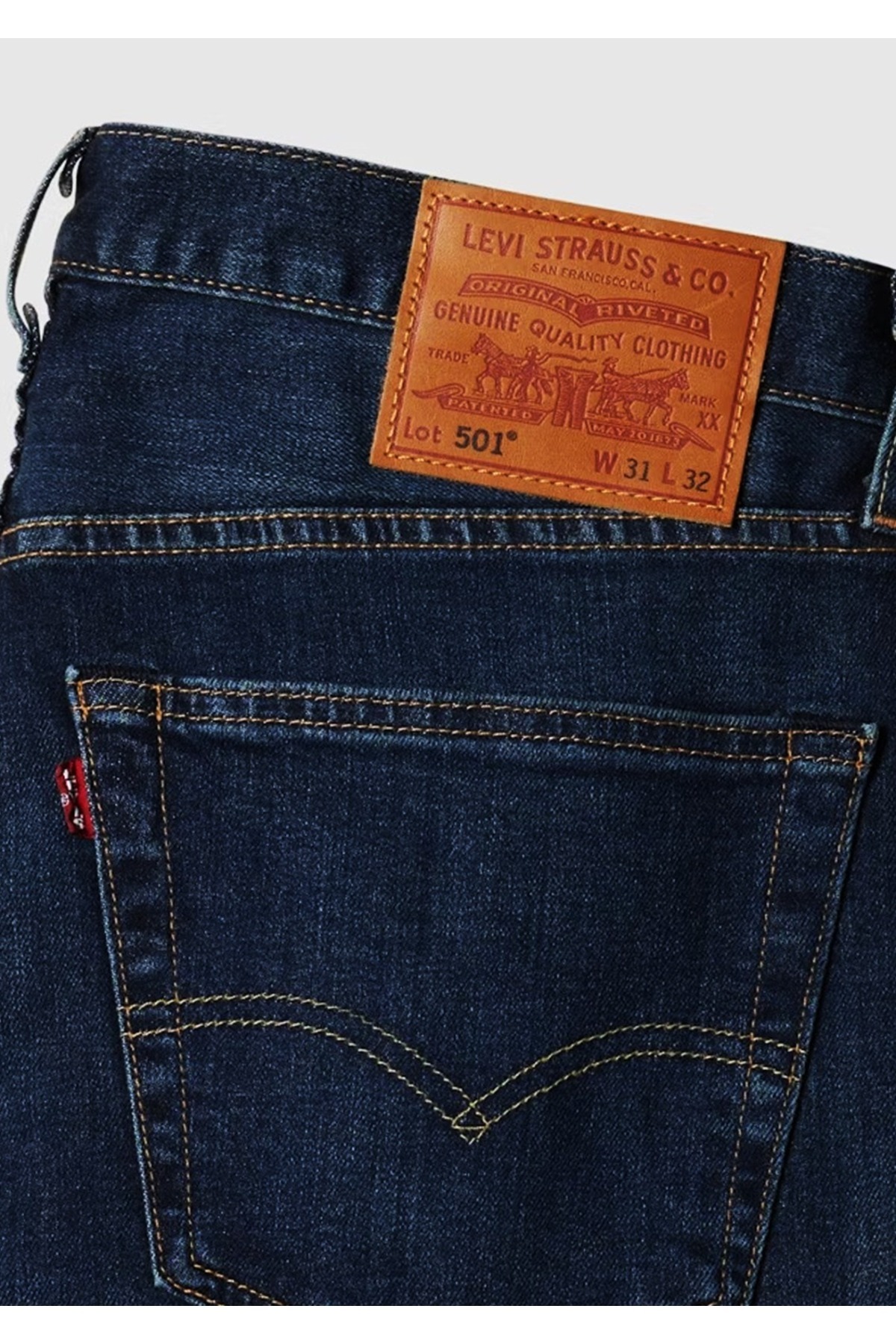 Levi's ® 501® Original Likralı Esnek Erkek Jean Pantolon Navy Blue