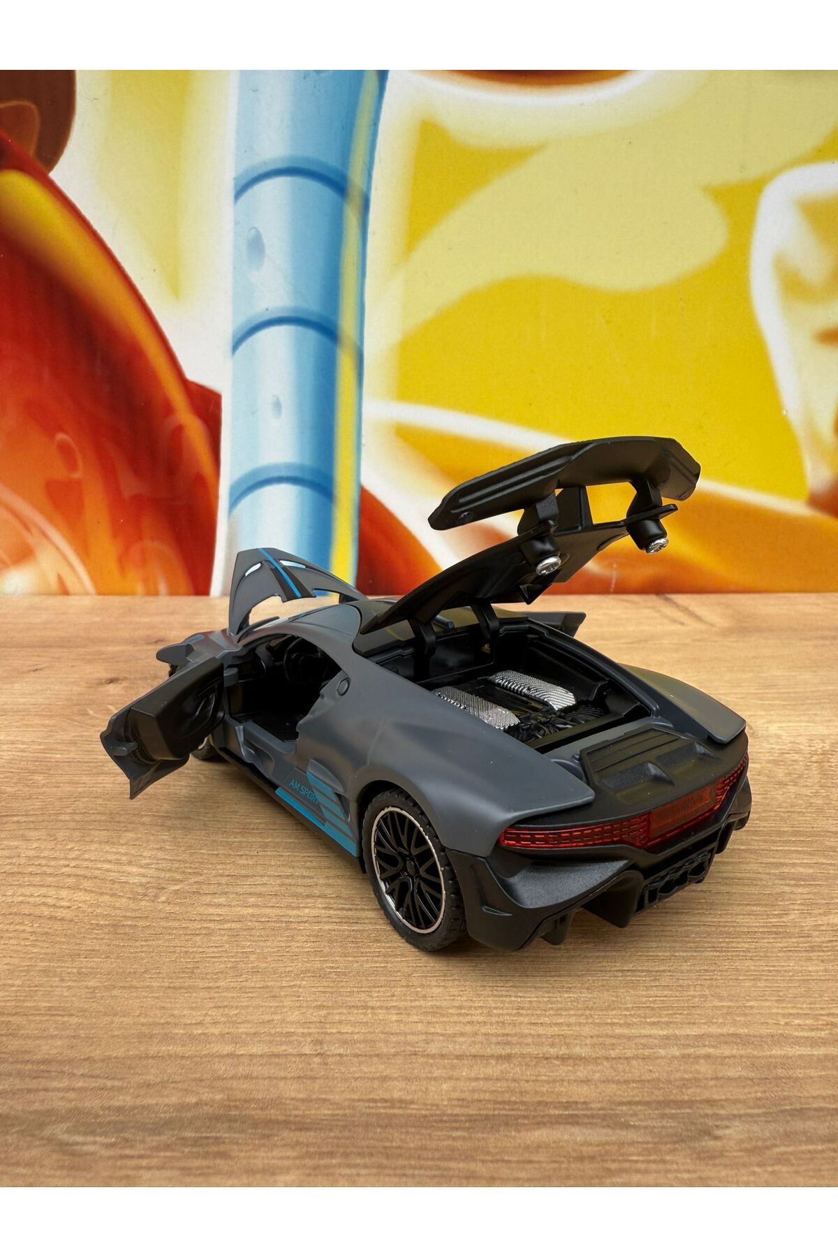 scntoys Bugatti Divo Sport Tarz W16 OYUNCAK BUGATTİ ARABA DIECAST ARABA MODEL ARABA fotoğrafı 5 (önizleme)