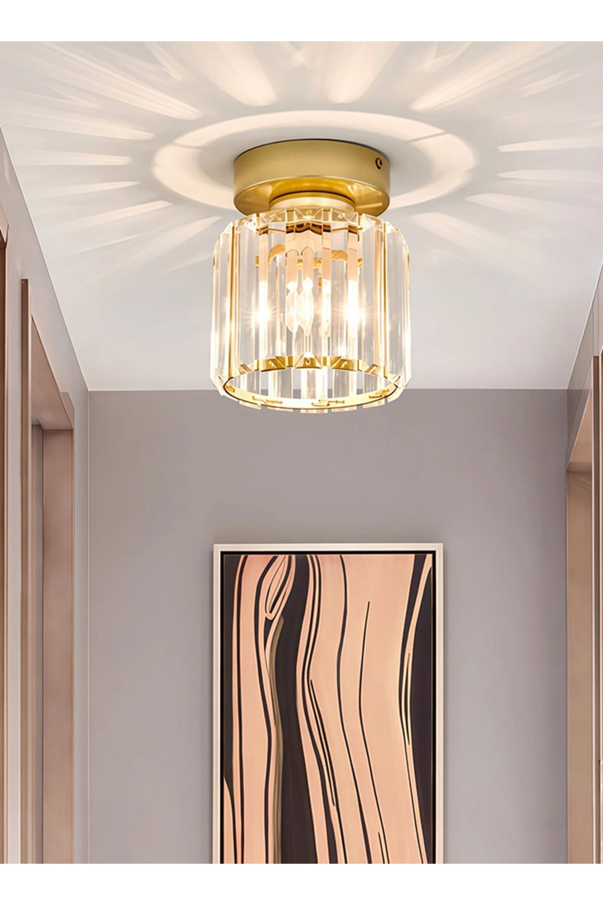 غطاء مصباح دائري فاخر وعصري بتصميم نورديك إبداعي ب...