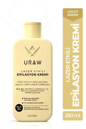 Uraw Tüy Dökücü Epilasyon Kremi | Hızlı Sonuç & Acısız Uygulama 250 ml