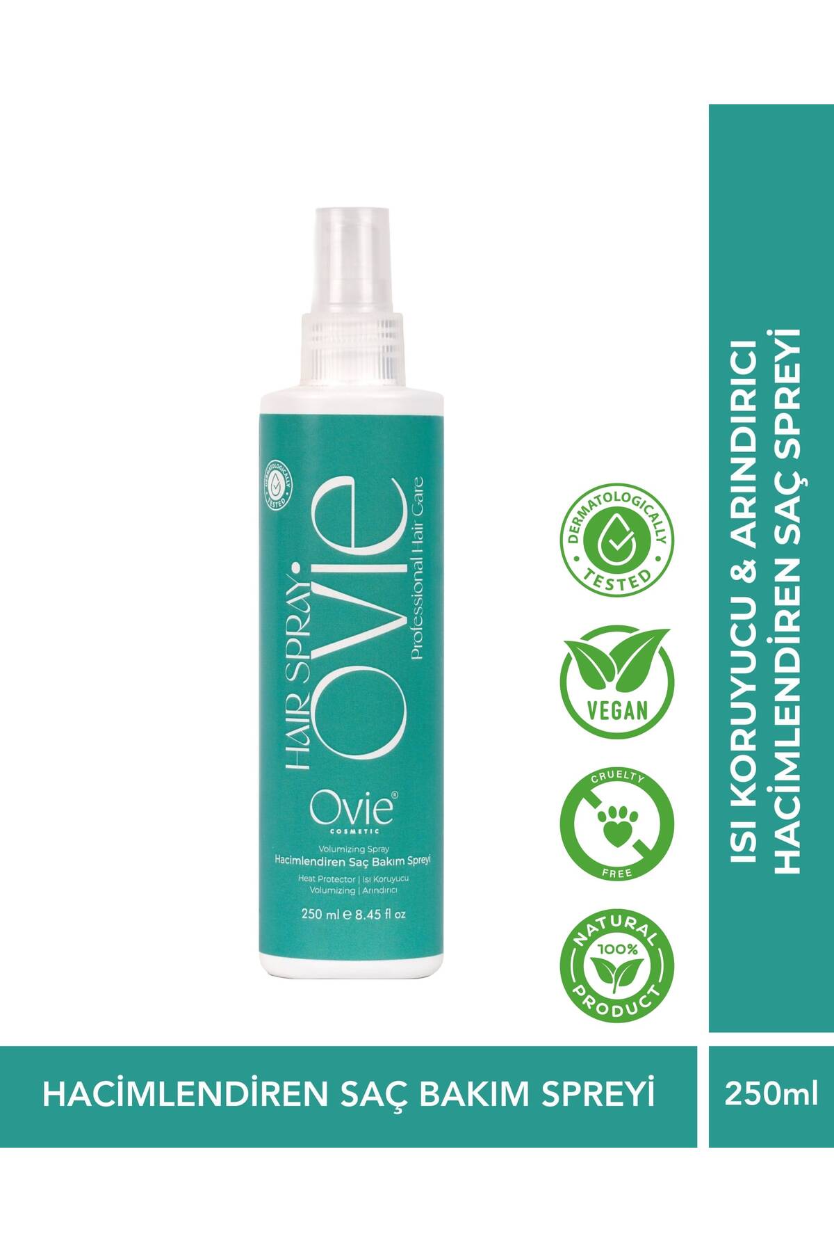Ovie Deniz Tuzu Hacim Veren Saç Spreyi 250 ml – Volumizing Hair Spray Isı Koruyucu — hcmvrcspry
