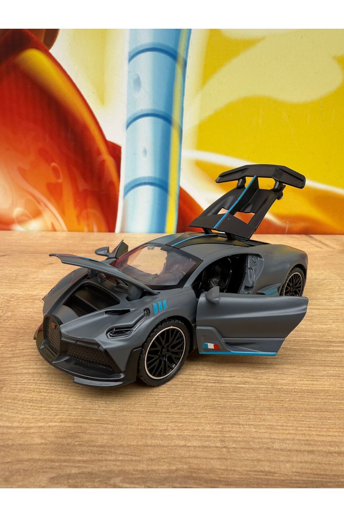 scntoys Bugatti Divo Sport Tarz W16 OYUNCAK BUGATTİ ARABA DIECAST ARABA MODEL ARABA fotoğrafı 6 (önizleme)
