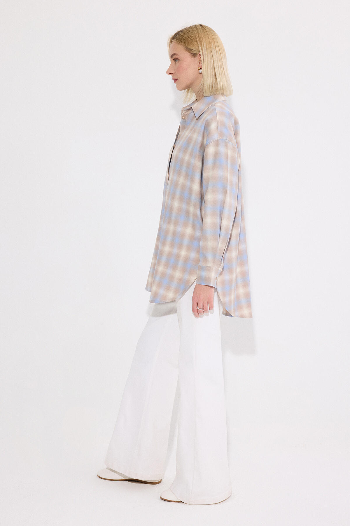 Touche Prive  EKOSELİ PAMUKLU GÖMLEK - Görsel 2