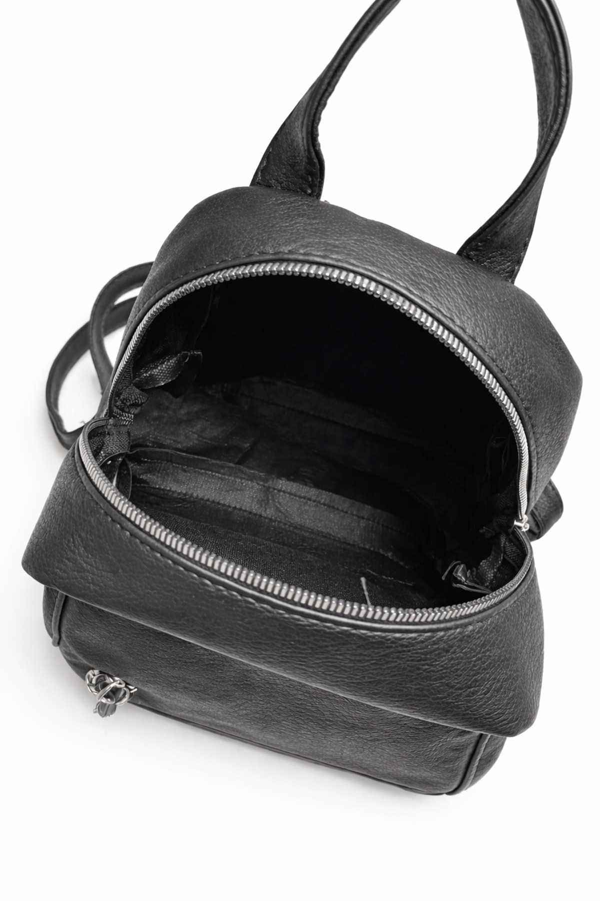 MILANOFOX  Kadın Mini Çok Bölmeli Deri Sırt Çantası – Kapaklı Cep Detaylı Günlük Kullanım Çantası - Görsel 5