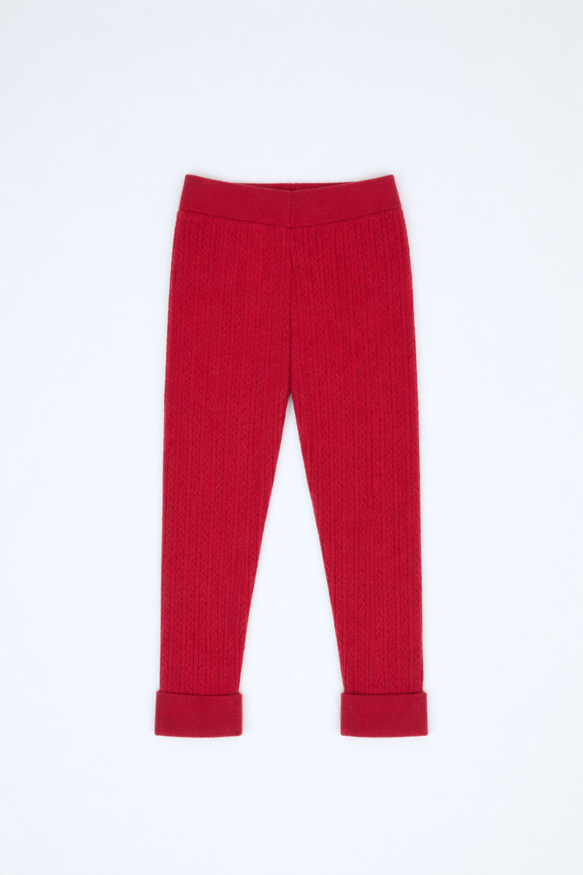 KUEZA KIDS Kız Çocuk Yumuşak Dokulu Saç Örgülü Tayt 20KUSTYT028 fotoğrafı 2 (önizleme)