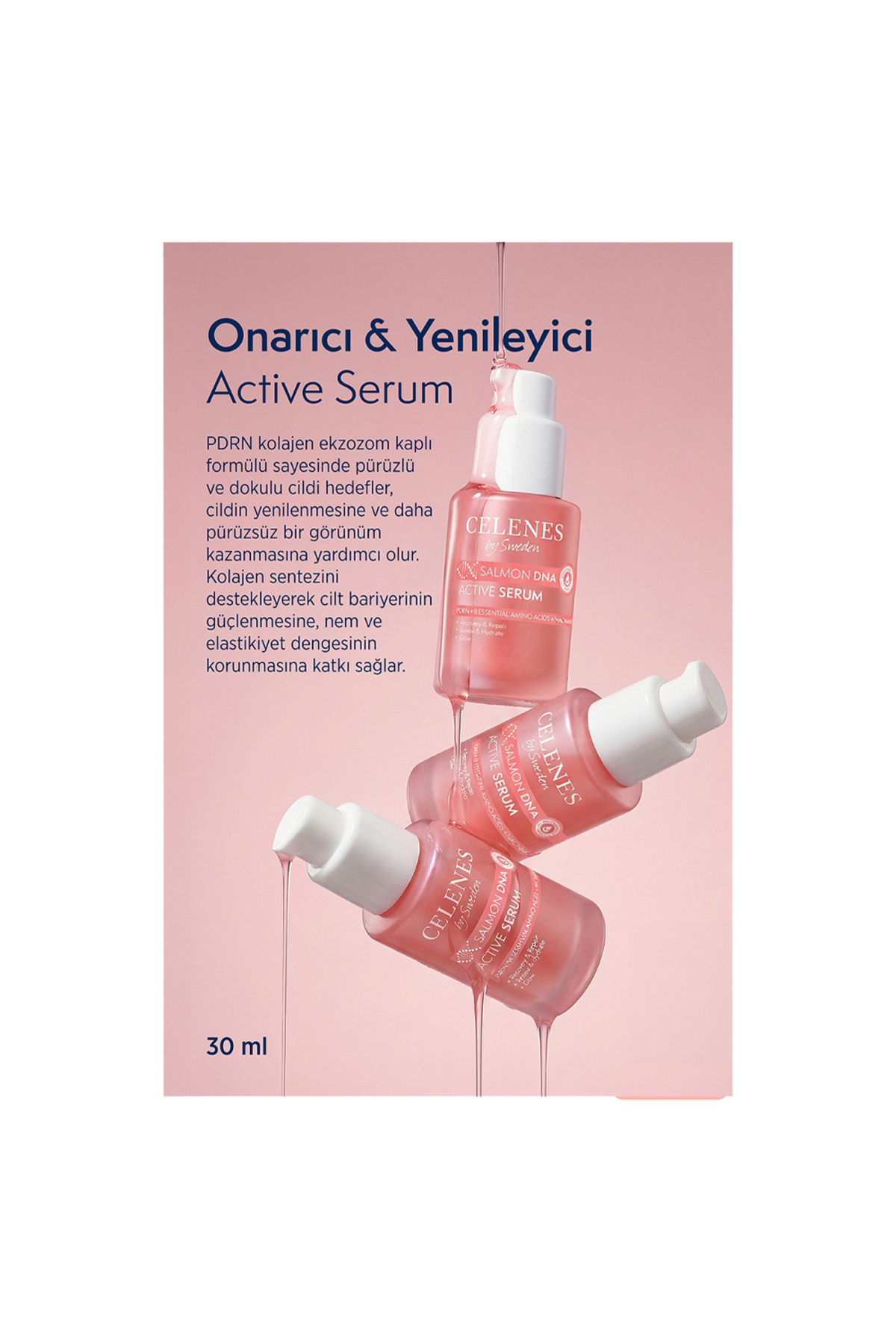 Somon DNA PDRN Onarıcı & Yenileyici Active Serum, 30 ml — 7350104245665 — تصویر 3 از 7