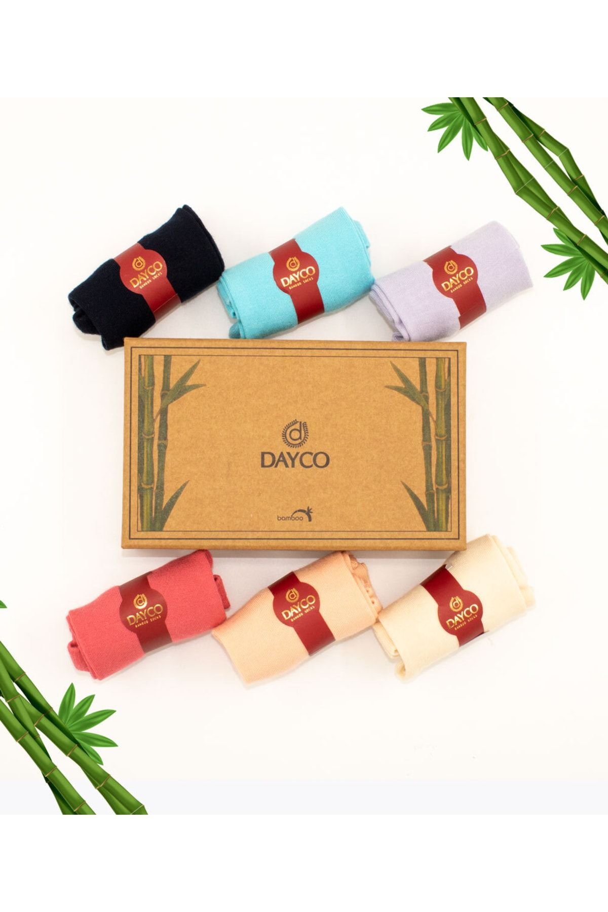 Premium Seamless Half Conch Women's Bamboo Socks 6-Piece Assortment