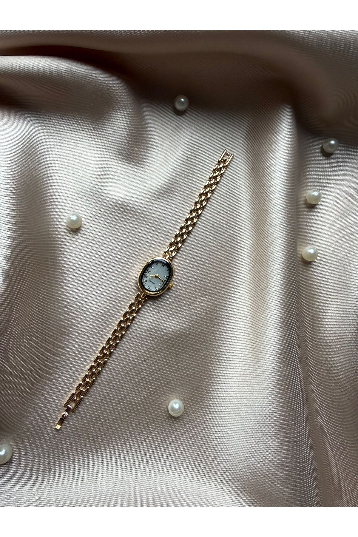 rubsey  Retro Minimal Metal Kordon Vintage Kadın Kol Saati - Görsel 9