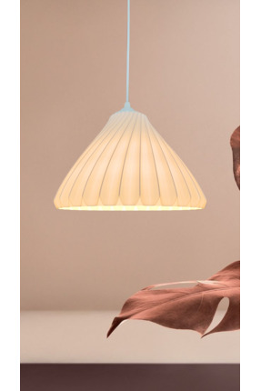 Bambulamp Seagull Beyaz Avize Yatak Odası, Oturma Odası Tekli Sarkıt Avize (B...
