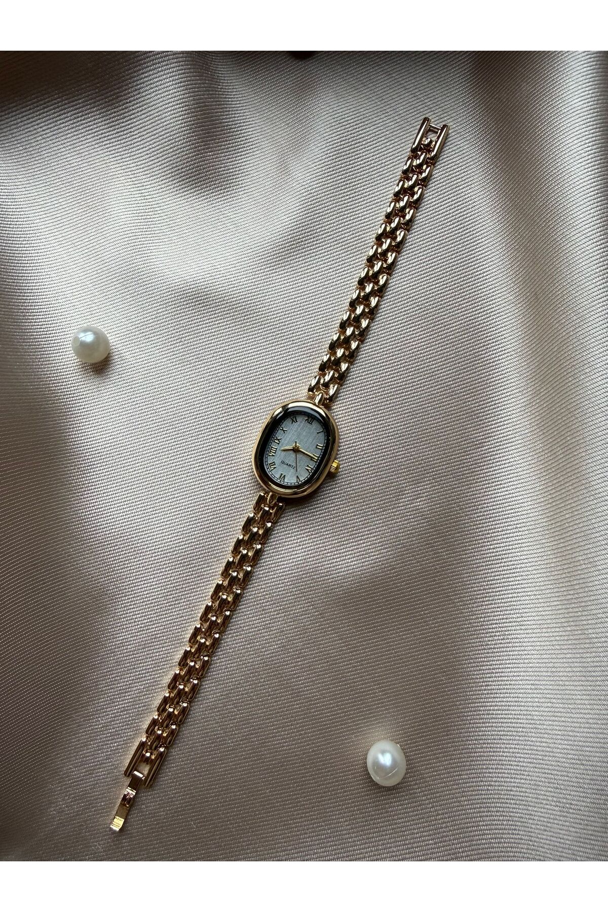 rubsey  Retro Minimal Metal Kordon Vintage Kadın Kol Saati - Görsel 5