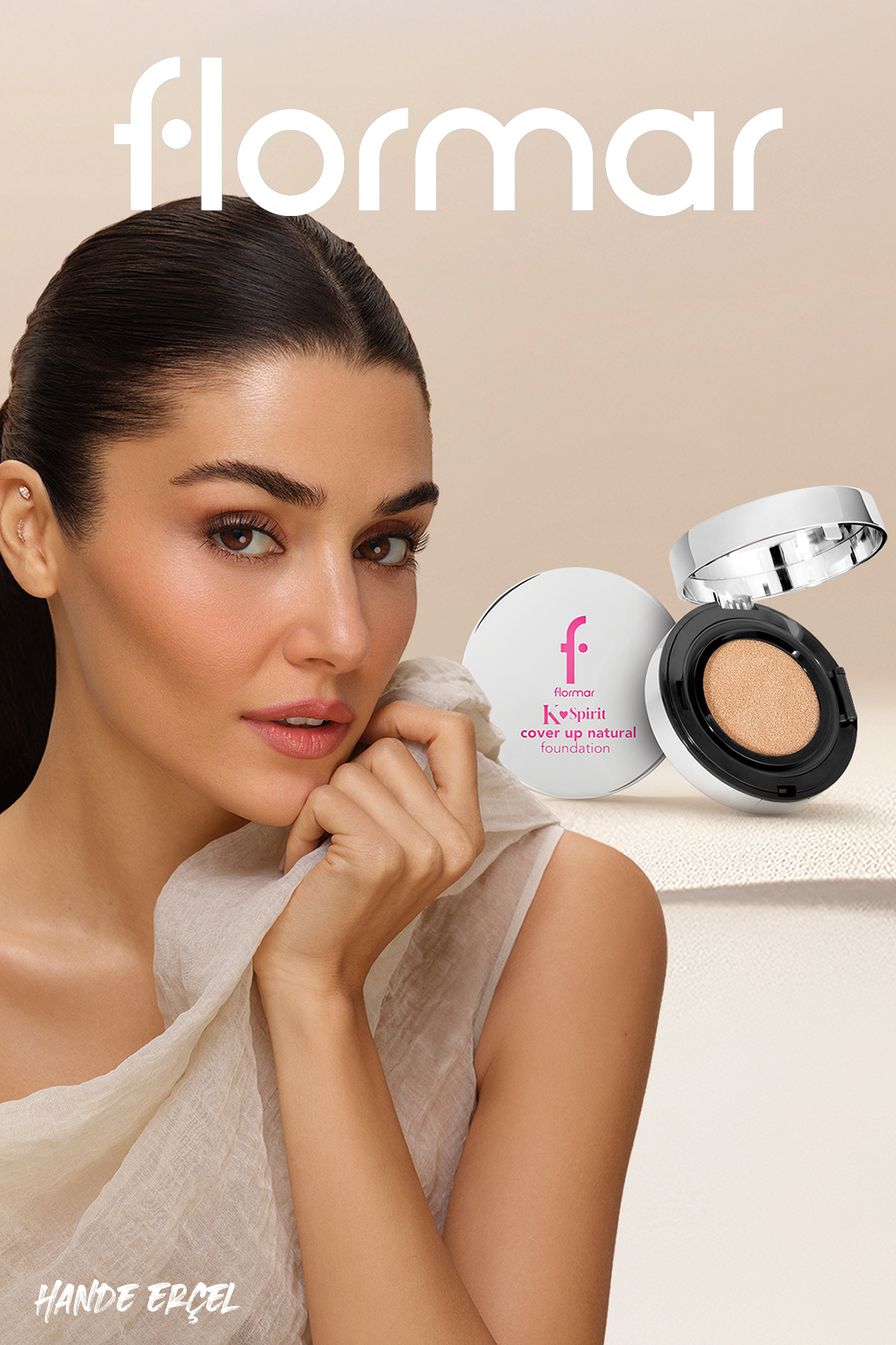 کرم پودر کوسن نرم و طبیعی K-Spirit Cover Up با پوشانندگی بالا - 003 Light Sand — بژ 9877 — تصویر 3 از 9