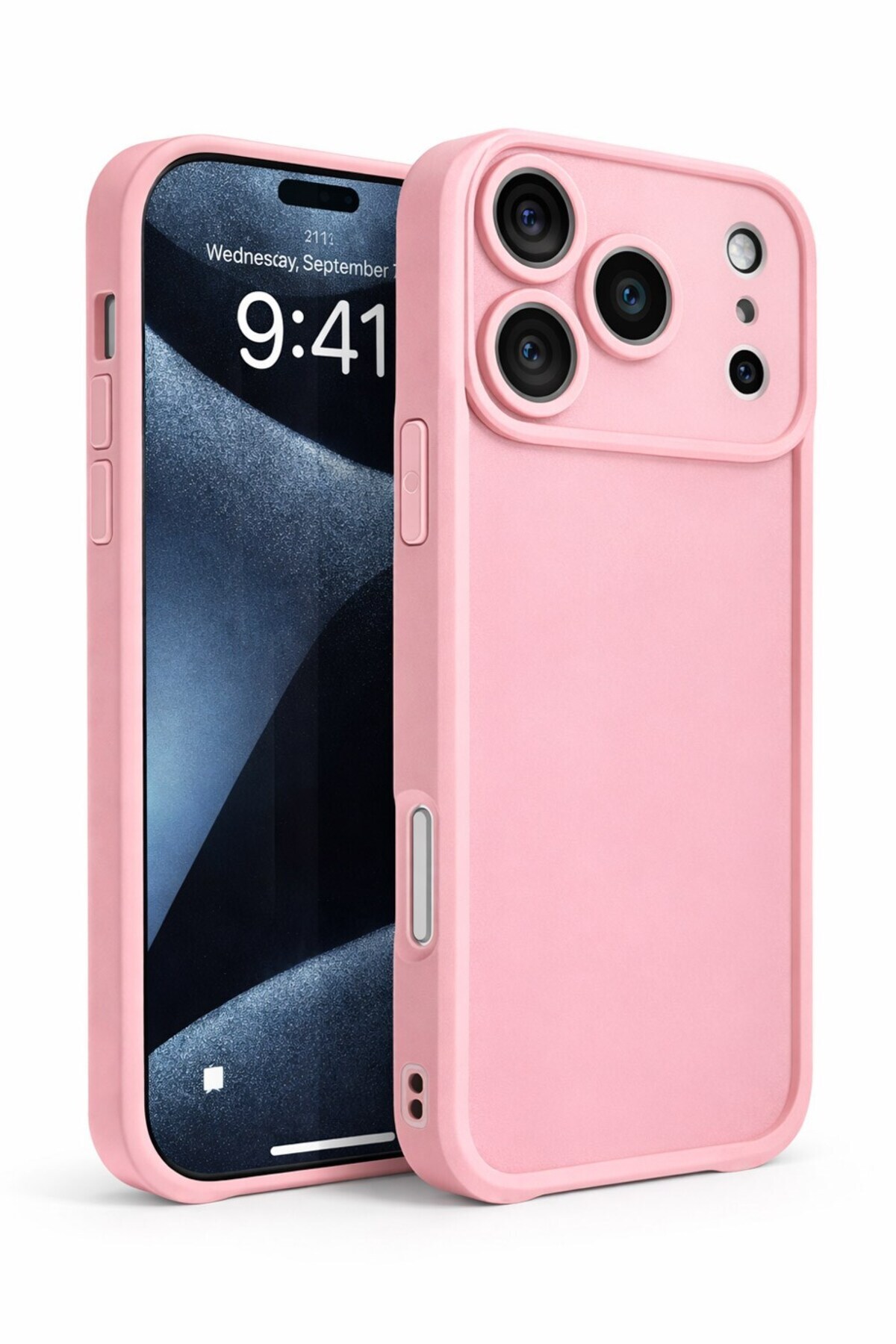 iPhone 17 PRO Compatible Camera Protruding Matte Silicone Phone Case