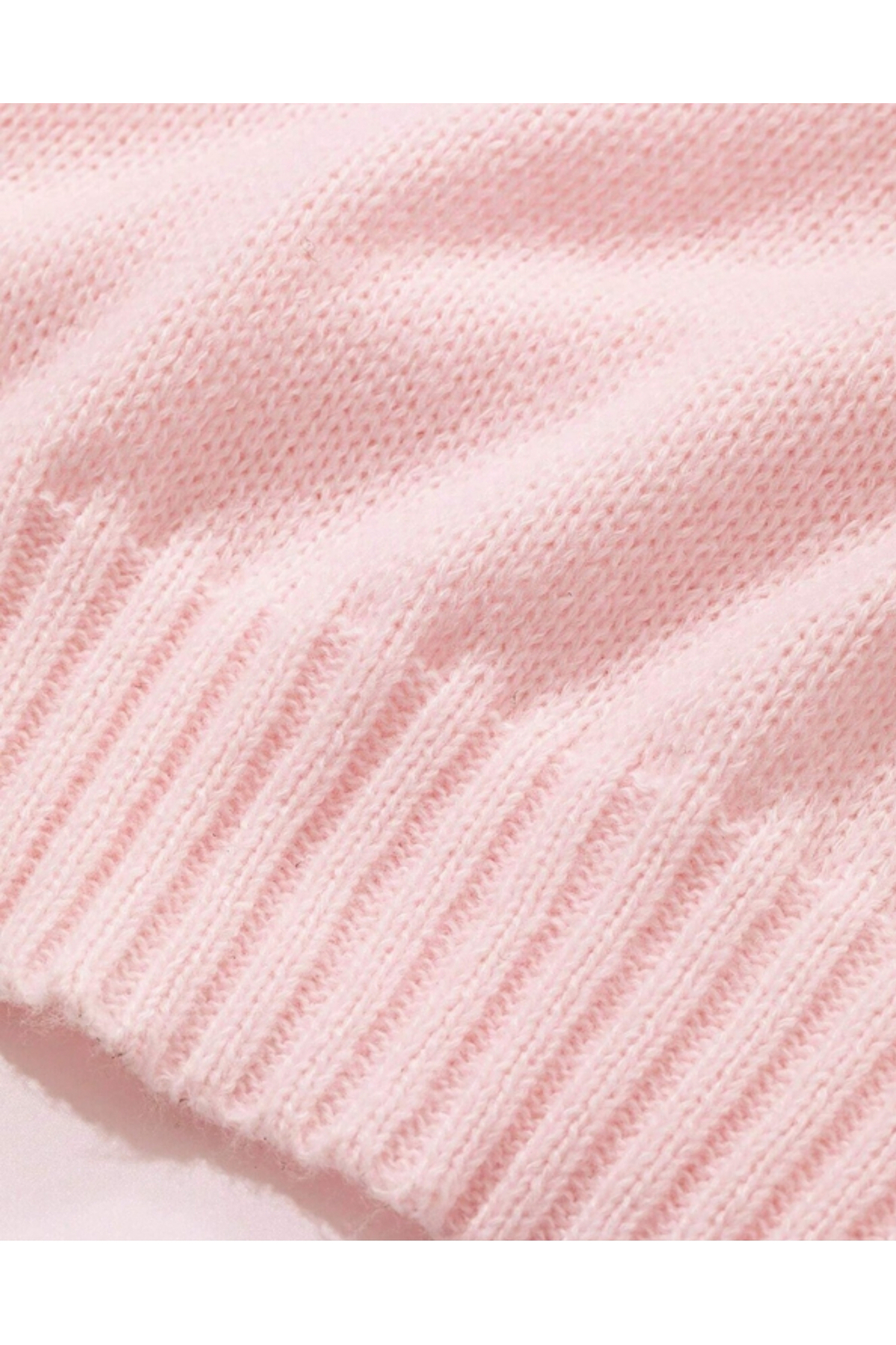 MODASPARK  Pembe Bisiklet Yaka Oversize Triko Kadın Kazak - Görsel 8