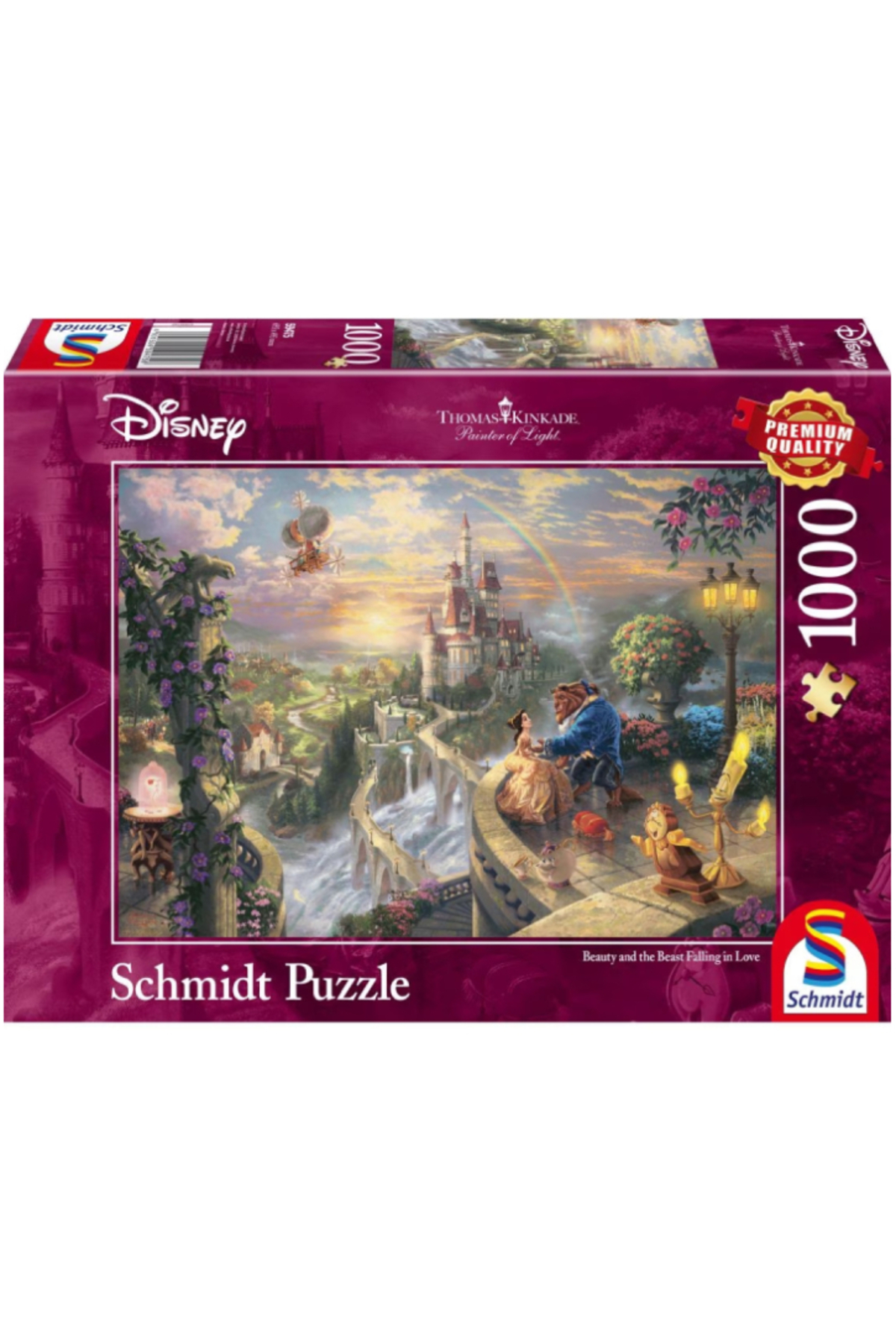 Schmidt Puzzle Thomas Kinkade Disney Beauty and the Beast 1000pc ...