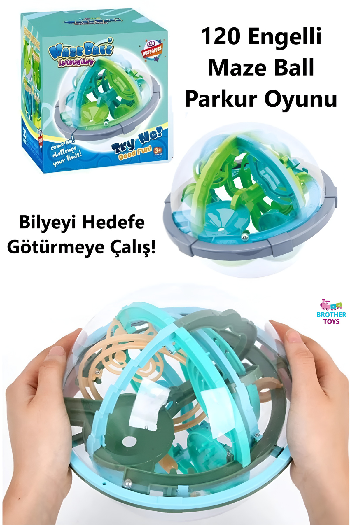 Brother Toys Yeni Trend Maze Ball 120 Engelli Parkur Labirent Topu