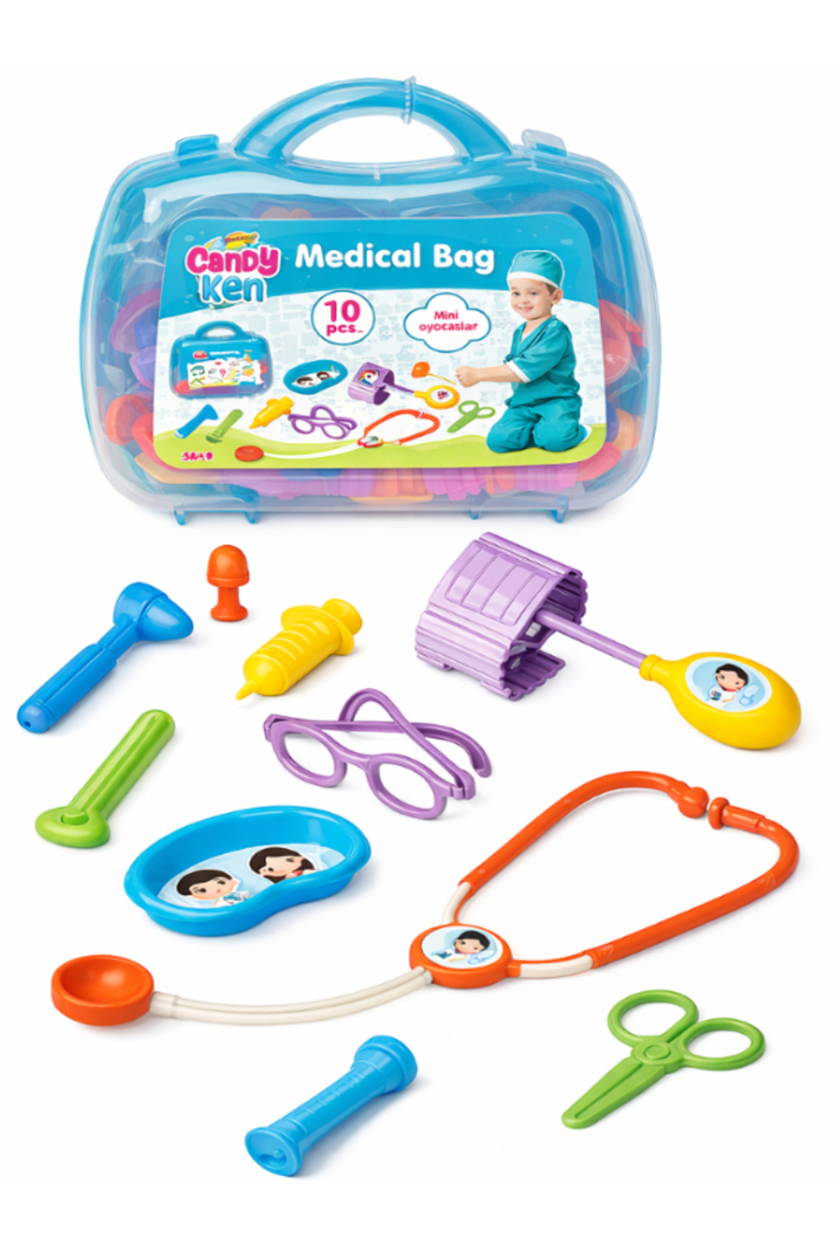 a v d a Medikal Doktor Çantası Candy & Ken 10 Parça Doktor Seti