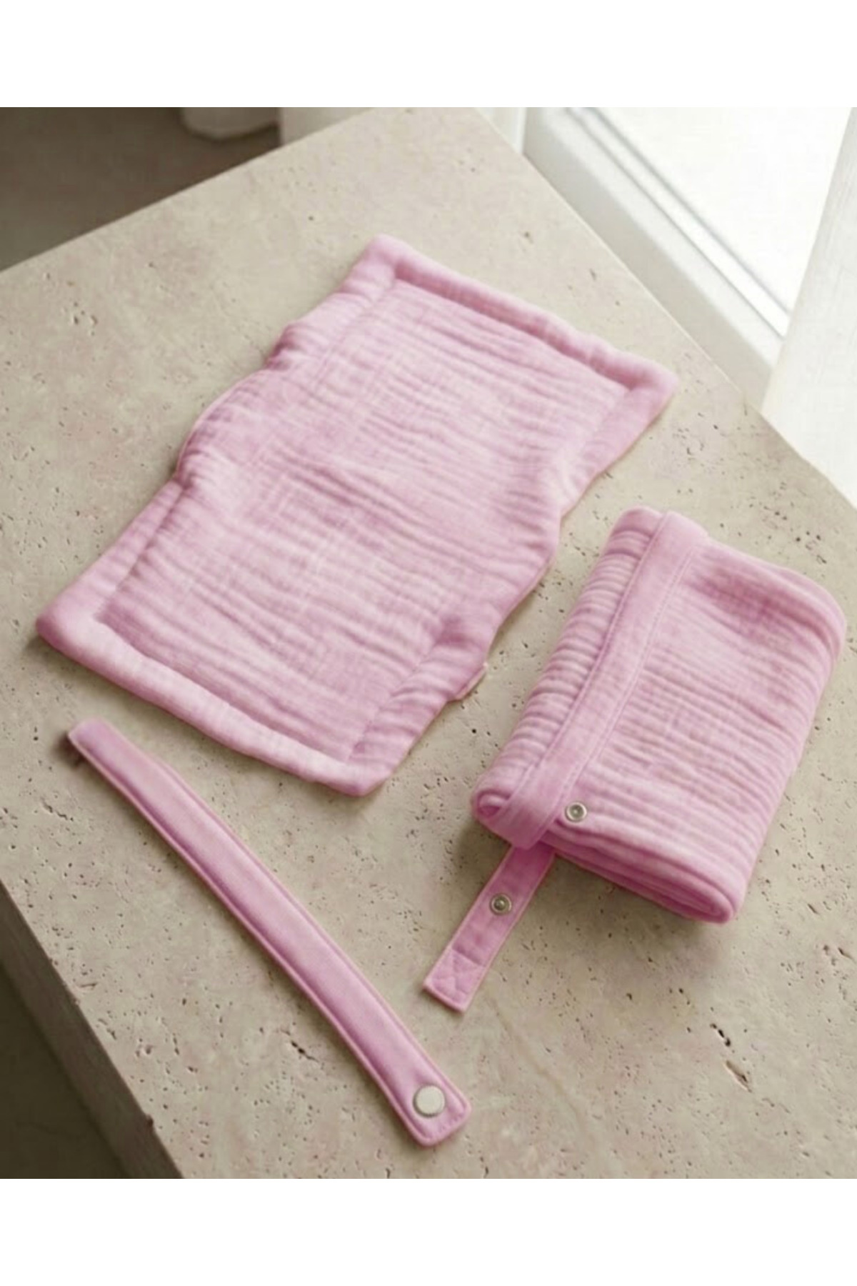 Joyous Mom Kids 4 Katlı Müslin Bebek Emzirme Seti Emzirme Yastığı, Emzirme Klipsi, İç Göstermez Bebek Emzirme Örtüsü fotoğrafı 2 (önizleme)