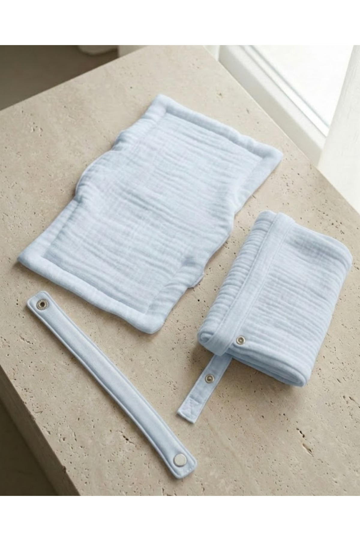 Joyous Mom Kids 4 Katlı Müslin Bebek Emzirme Seti Emzirme Yastığı, Emzirme Klipsi, İç Göstermez Bebek Emzirme Örtüsü fotoğrafı 2 (önizleme)