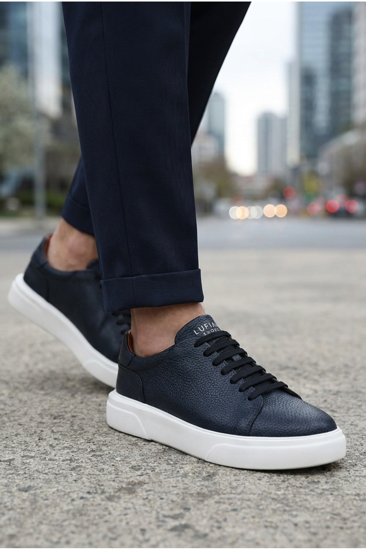 Lufian  Tommy Erkek Hakiki Deri Casual Günlük Ayakkabı 25y 111230187 M Siyah