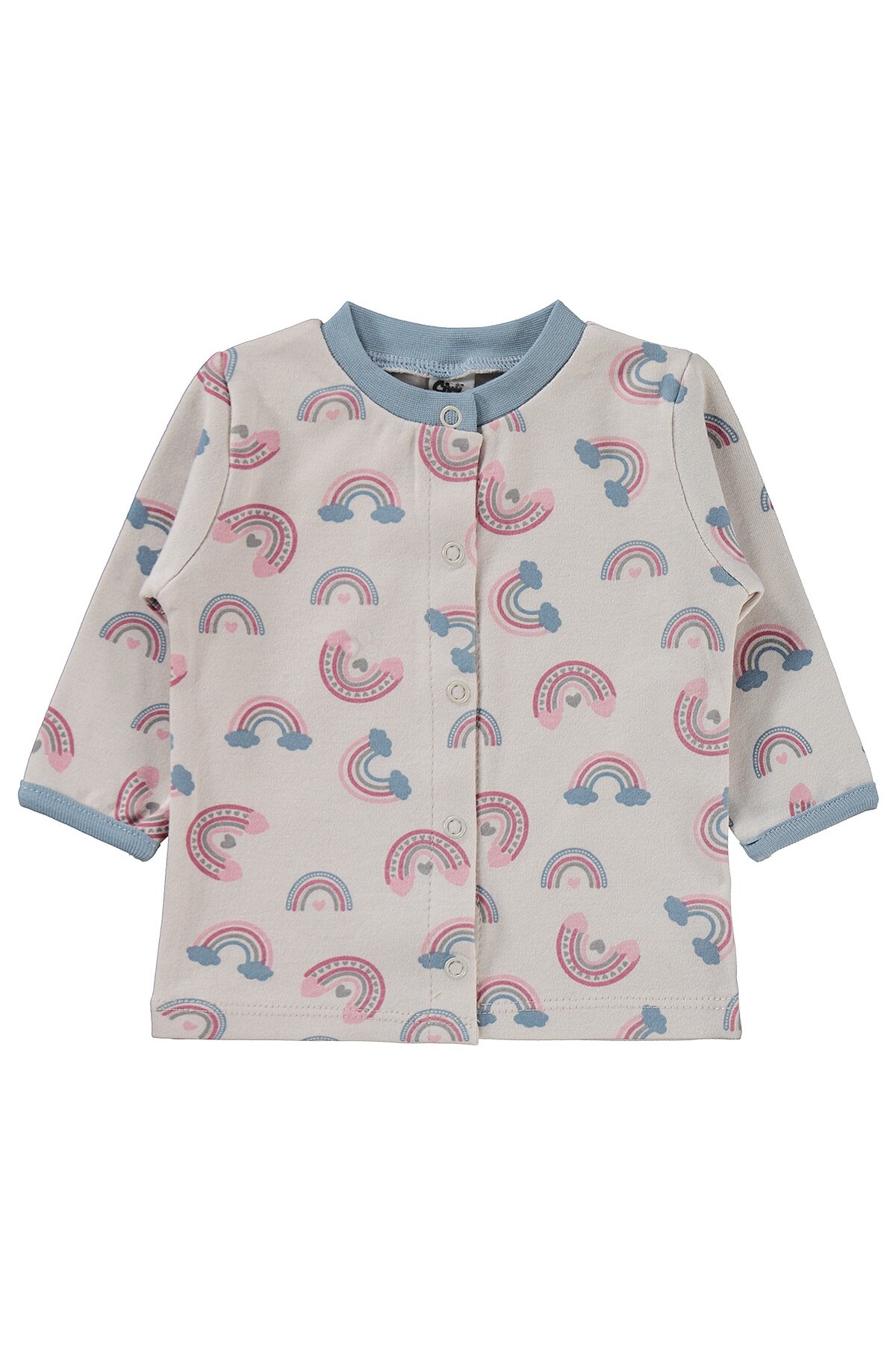 Civil Baby Gökkuşağı Empirme 1-9 AY Pijama Takımı - Bej fotoğrafı 2 (önizleme)