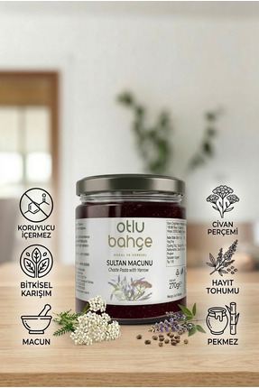 Otlu Bahçe Civan Perçemli Hayıt Bitkisel Sultan Macunu, Chaste Seed And Yarro...