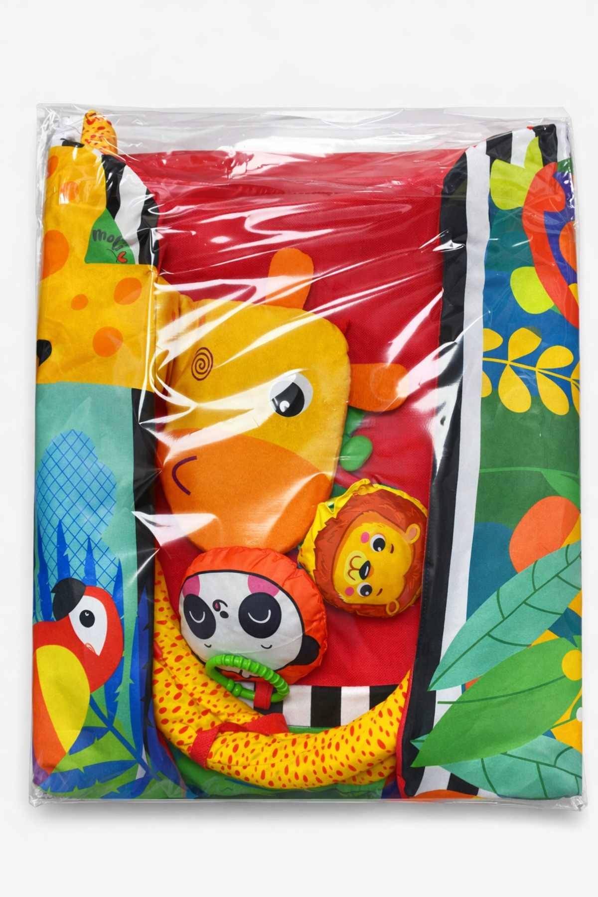 BebeMango Jungle Play Halısı Bebek Aktivite Halısı Oyuncaklı Oyun Halısı Minderi Zürafalı fotoğrafı 5 (önizleme)