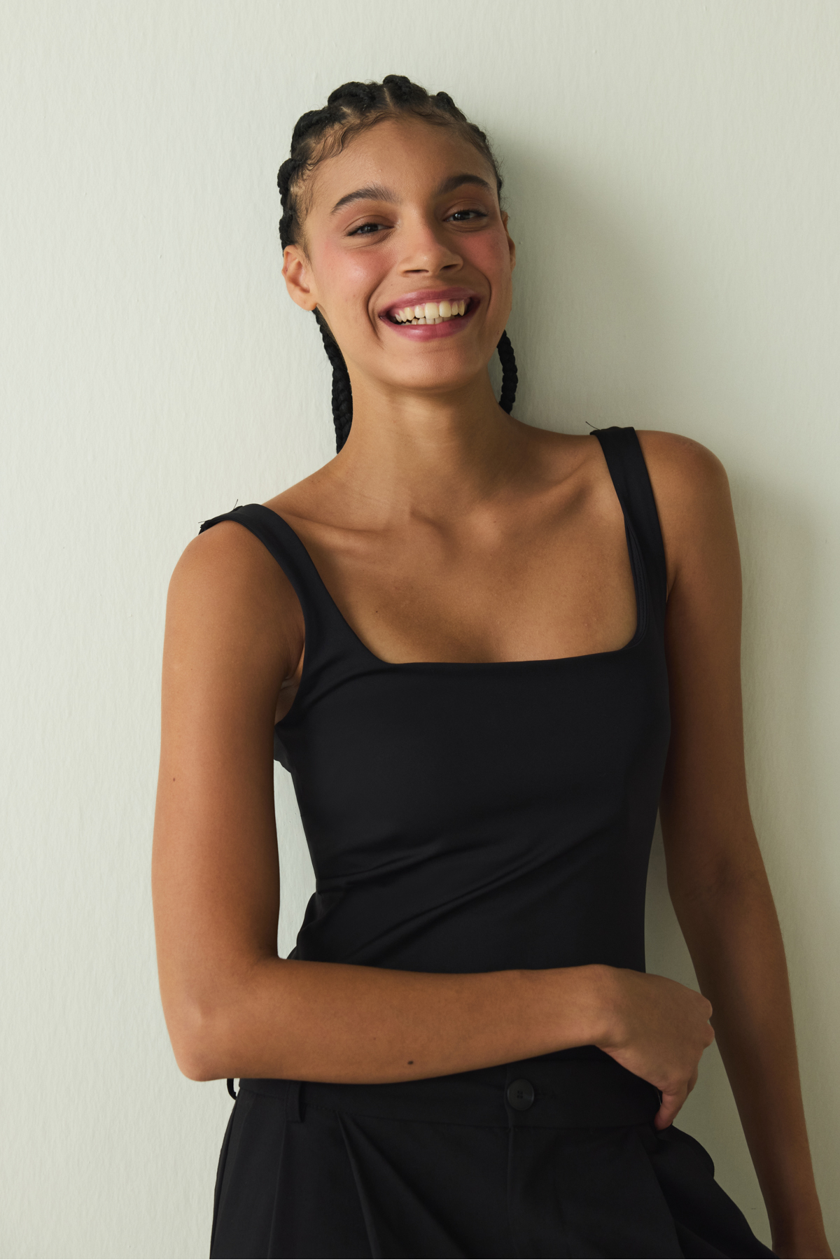 Penti  CUPsecret Kendinden Pedli Siyah Kare Yaka Kalın Askılı Büstiyer - Görsel 4