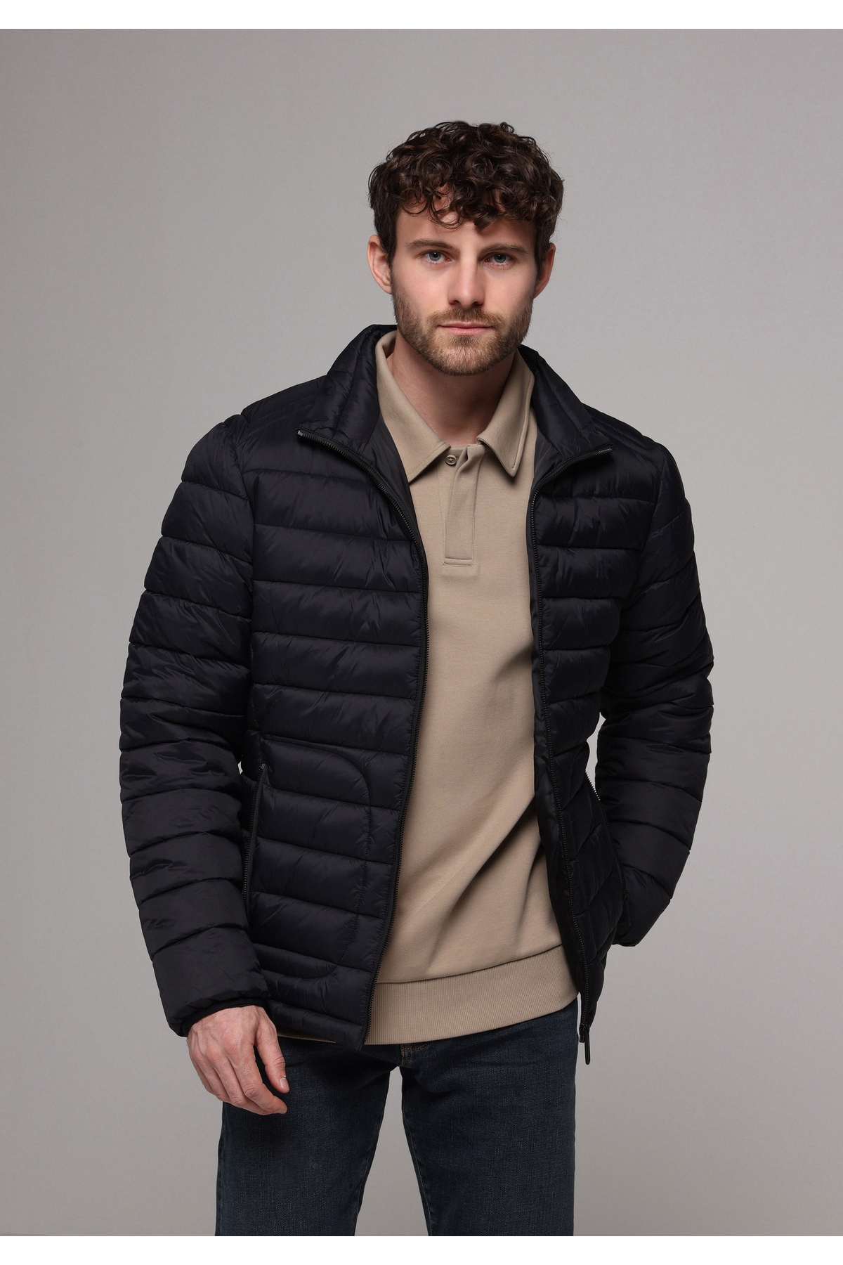 Colin’s  Slim Fit Erkek Siyah Mont