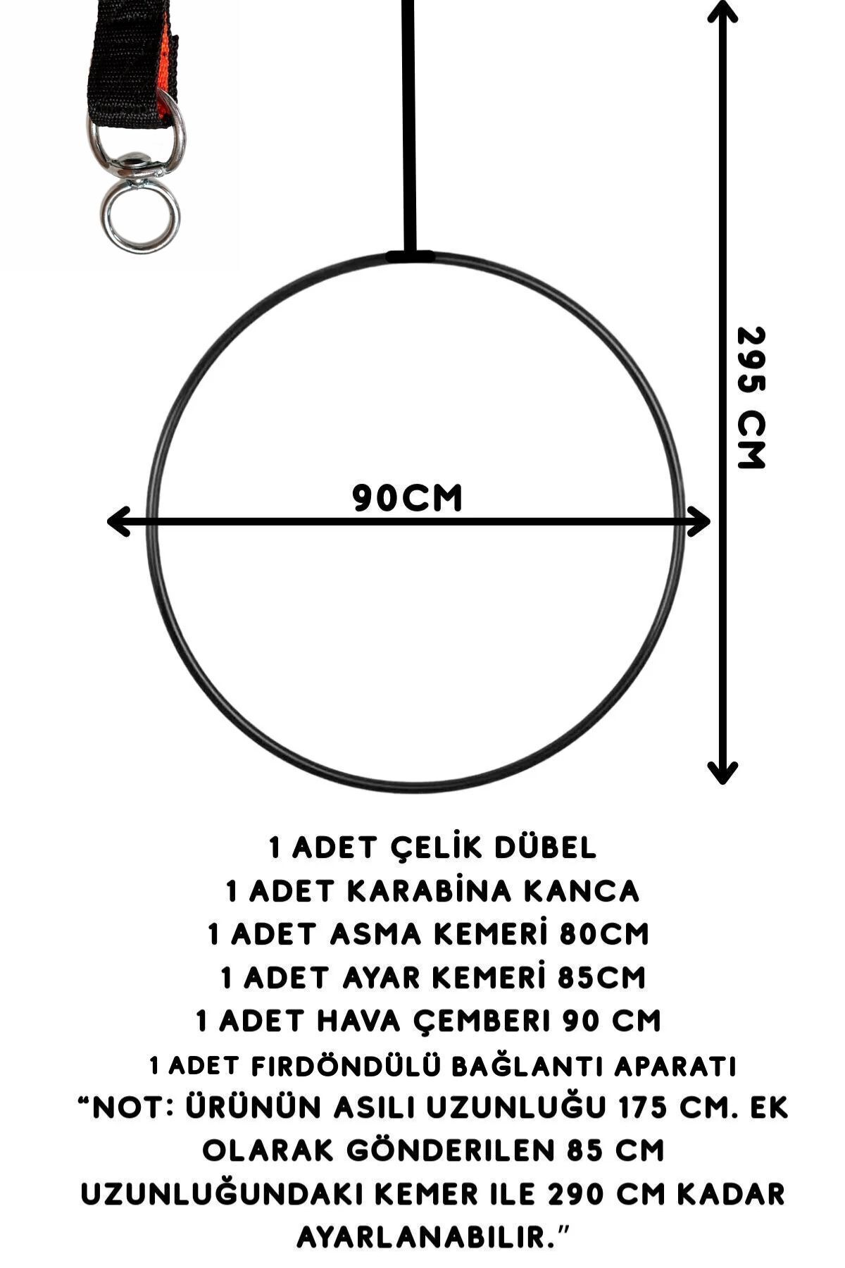 Svava Profesyonel Hava Çemberi Trapez | Jimnastik ve Aerial Hoop Dans Egzersiz Halkası fotoğrafı 6 (önizleme)