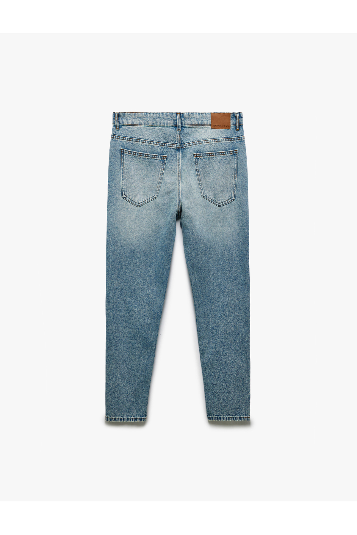 Koton Pamuklu Normal Bel Cepli Loose Fit Jean Pantolon - Steve Jean görsel 5