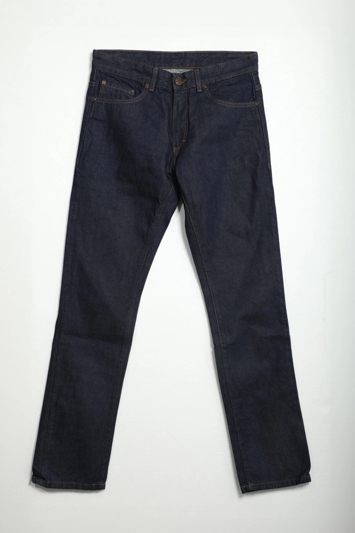 Bluewhite  Erkek Regular Fit Normal Kesim %100 Pamuk Lacivert Jean Pantolon - Görsel 4