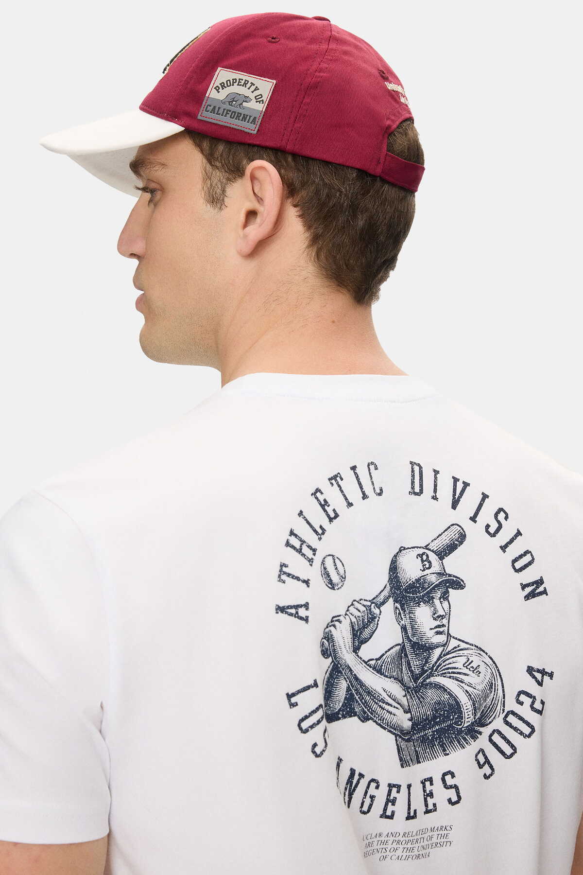 UCLA DELLWOOD Bordo Baseball Cap Nakışlı Unisex Şapka görsel 6