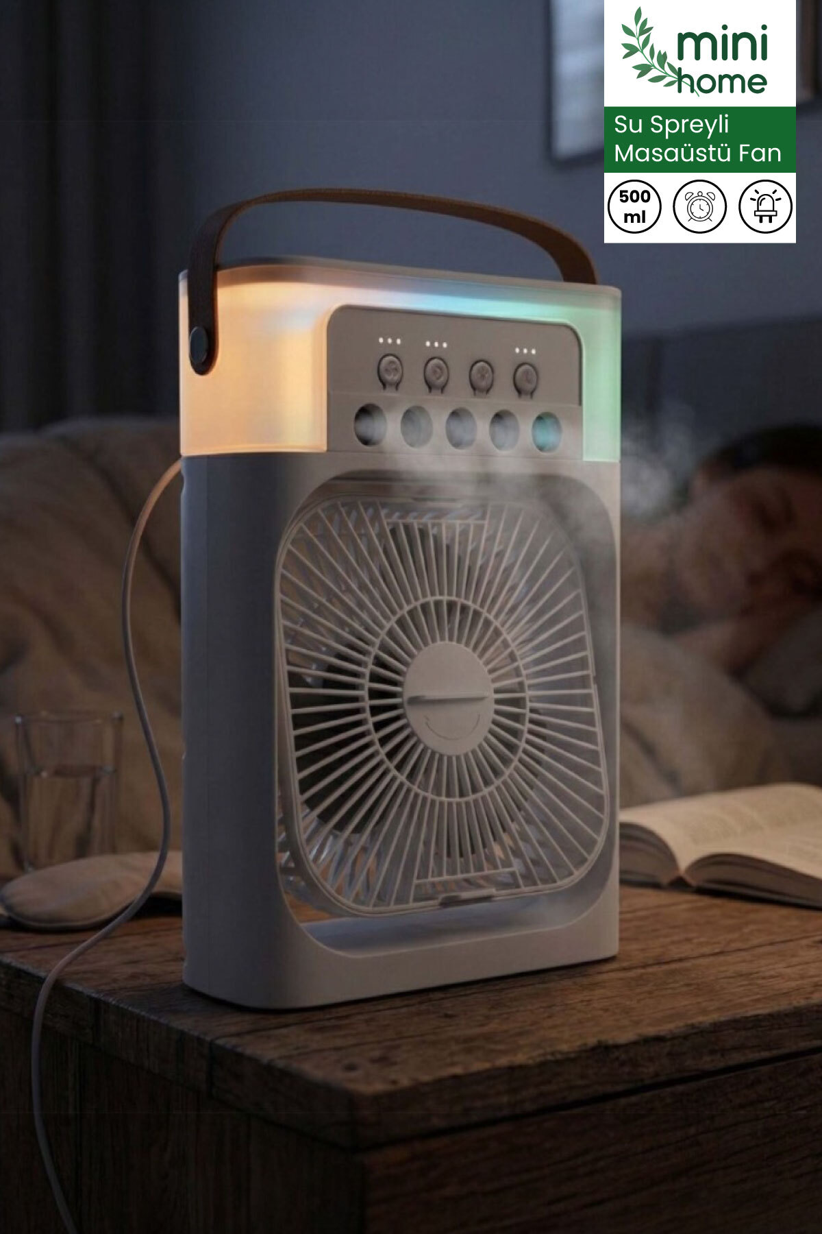 F170 3-in-1 Humidifier, Night Light and Cold Steam Table Fan