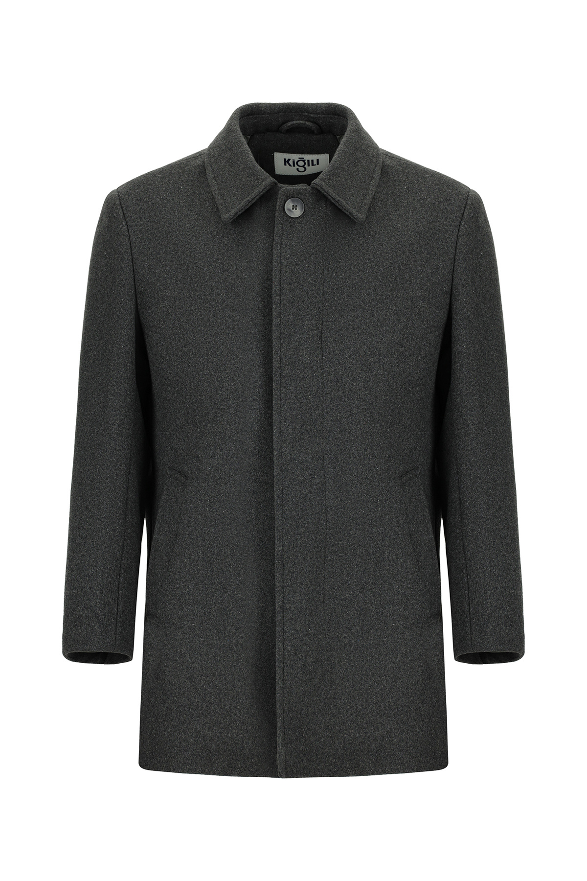 Kiğılı  Yünlü Klasik Kaban - Görsel 6