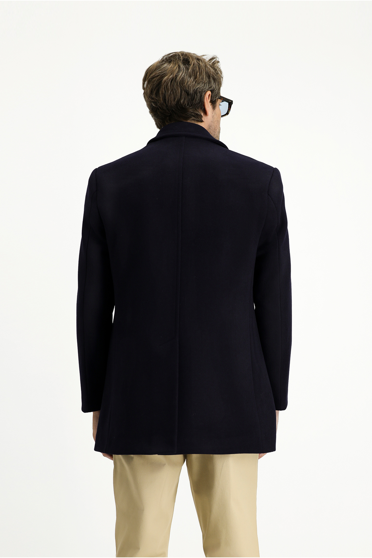 Kiğılı  Yünlü Klasik Kaban - Görsel 4