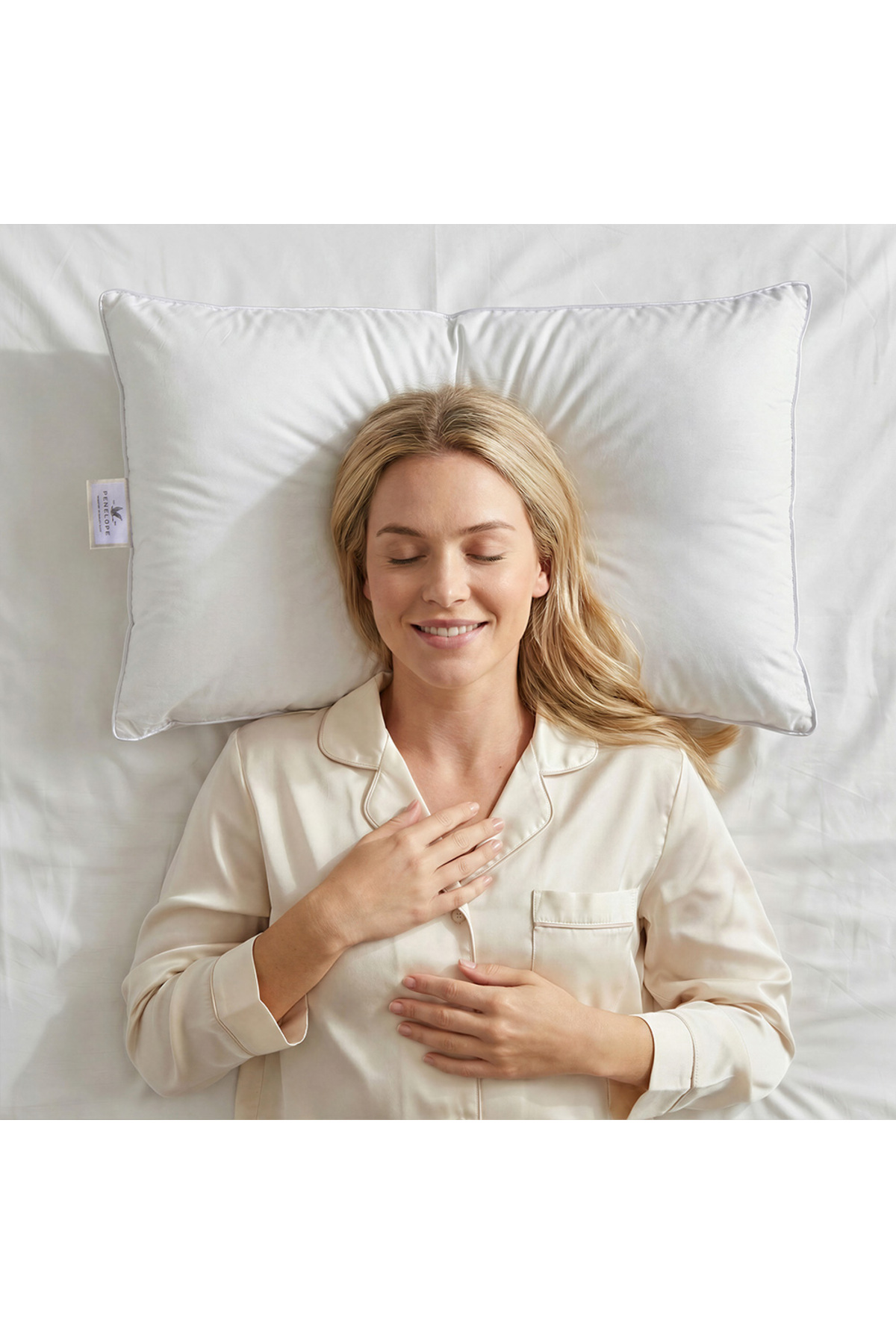 Feather Proof Goose Down Pillow - Dove Firm Series
