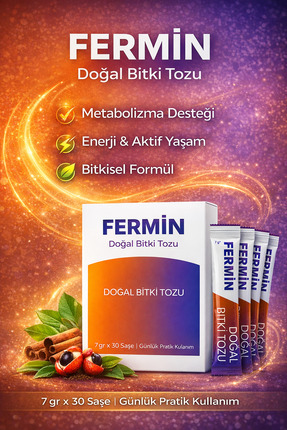 FERMİN KİLO VERMEYE YARDIMCI DOĞAL BİTKİ TOZU 7grx30adet
