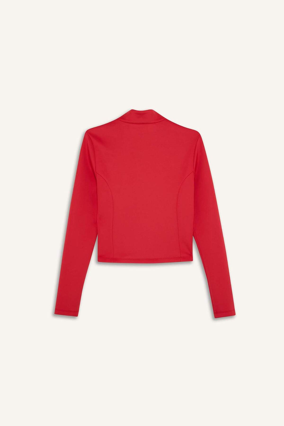 Defacto  Standart Fıt Dik Yaka Skuba Dalgıç Kumaş Hırka F9488AX26SP - Görsel 8