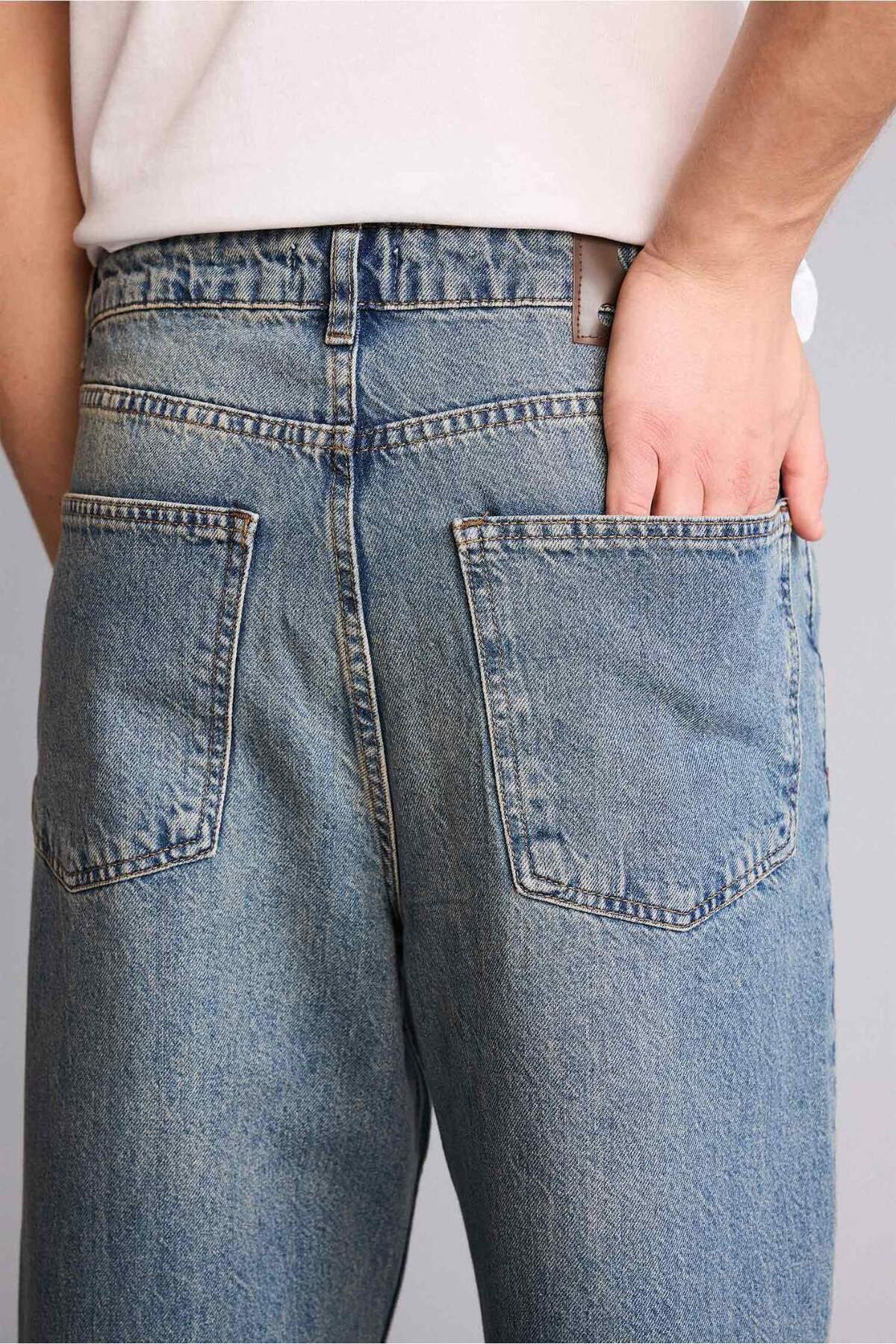 Defacto  Baggy Fıt Pantolon H1965AX26SP - Görsel 5