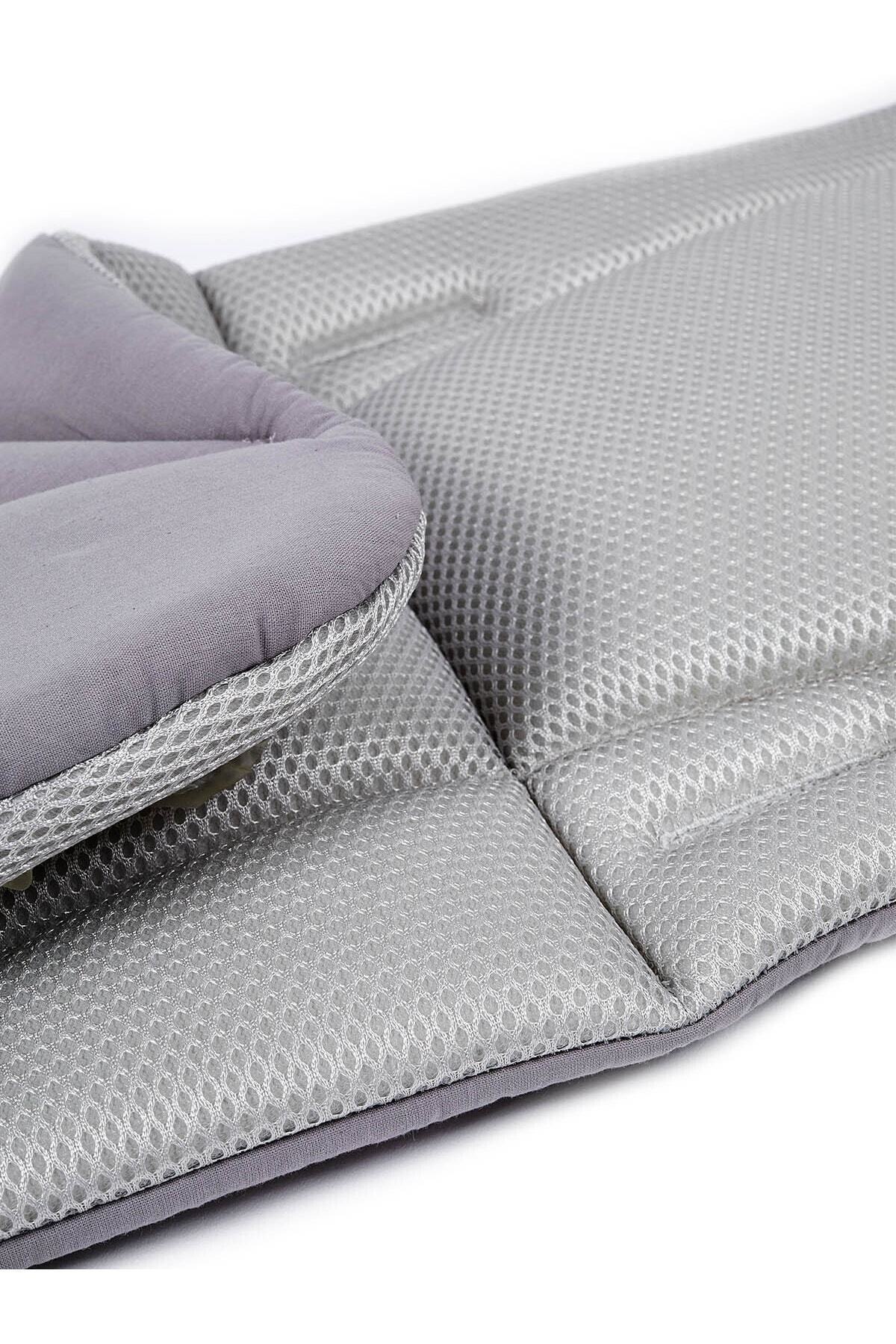 ubeybi Çift Taraflı Bebek Arabası Minderi - 3D Nefes Alan Pamuklu Oto Koltuğu ve Puset Şiltesi fotoğrafı 7 (önizleme)