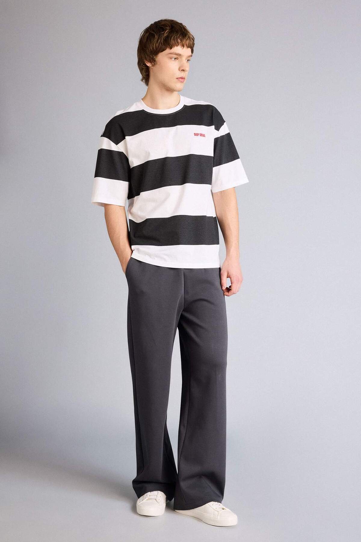 DeFacto BAGGY Fit Geniş Paça Pantolon H3094AX26SP görsel 2