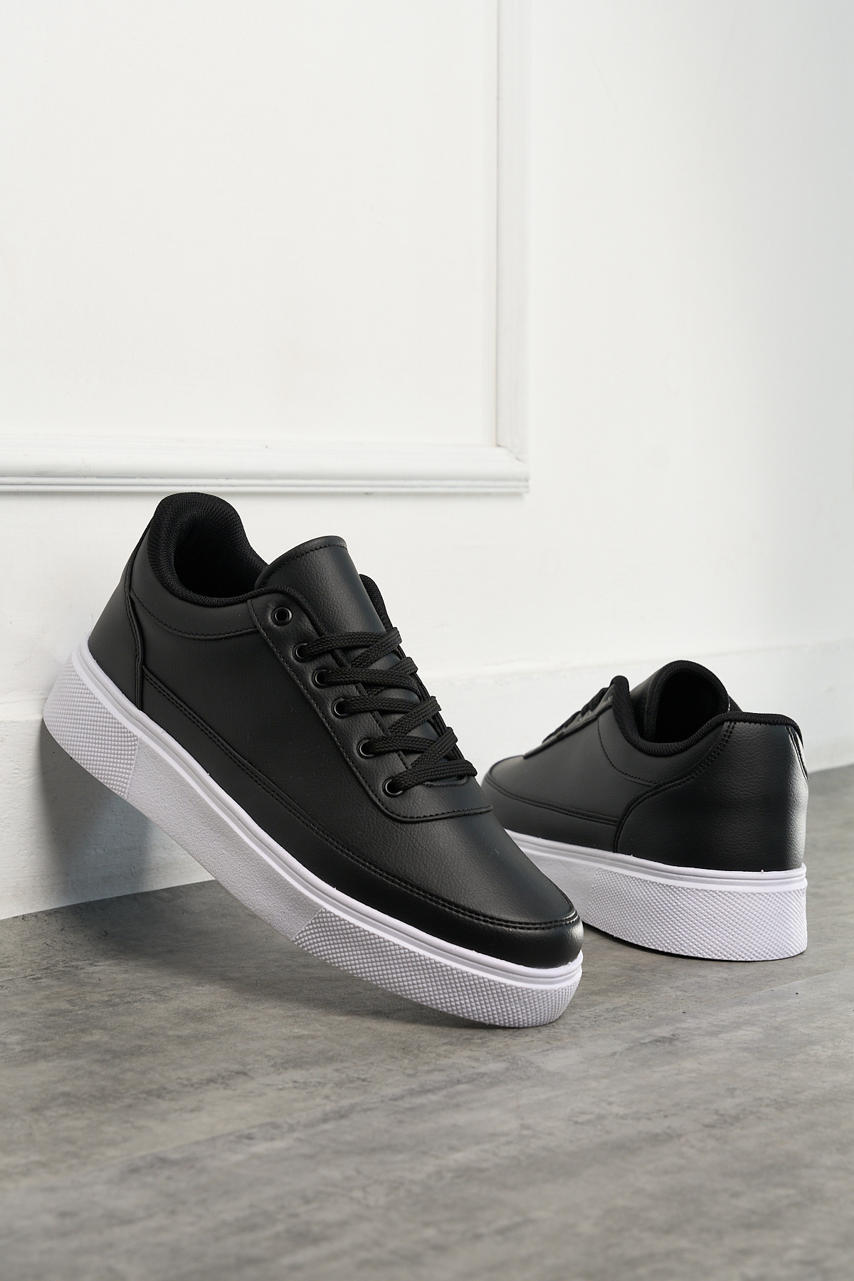 E SPORT  Siyah Beyaz Günlük Erkek Sneaker Ayakkabı -182 - Görsel 3