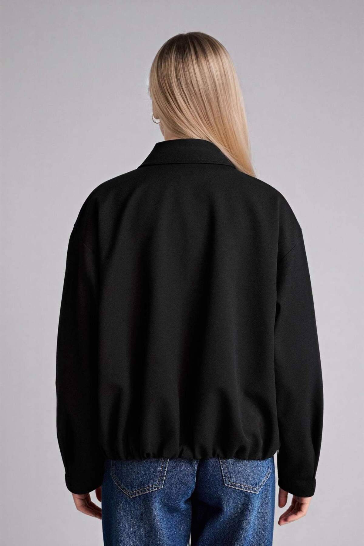 Defacto  Gömlek Yaka Blazer Ceket H0677AX26SP - Görsel 7