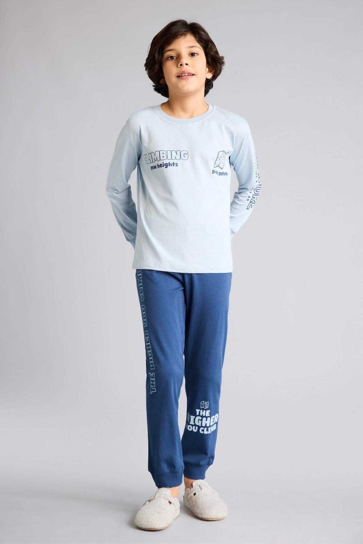 Defacto %100 Pamuklu 2'li Pijama Takımı Erkek Çocuk G9976A826SP fotoğrafı 2 (önizleme)