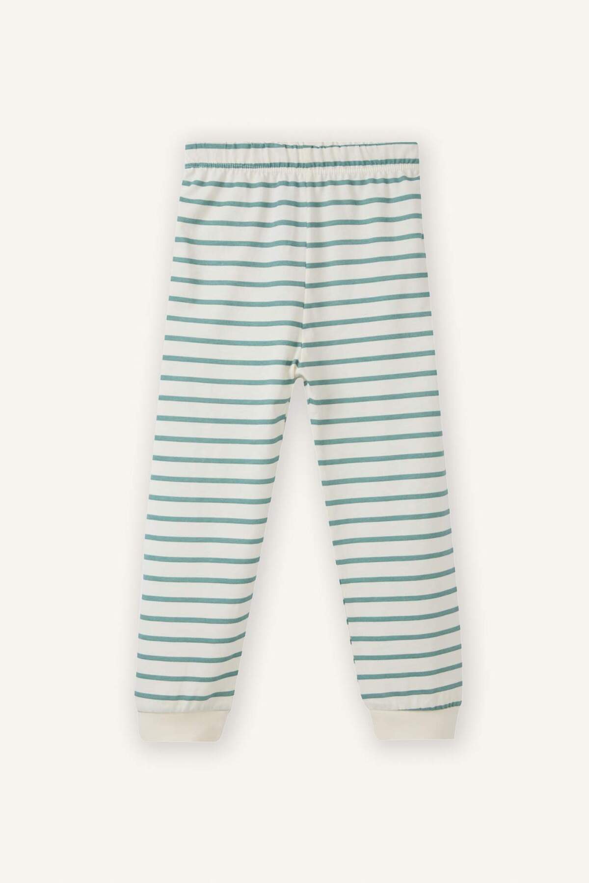 Defacto %100 Pamuklu Araç Baskılı 2'li Pijama Takımı Erkek Bebek G8833A526SM fotoğrafı 2 (önizleme)