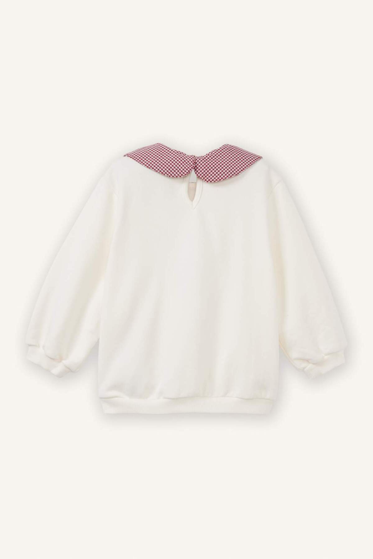 Defacto Yaka Detaylı Çiçekli Sweatshırt Kız Bebek G8154A526SP fotoğrafı 3 (önizleme)